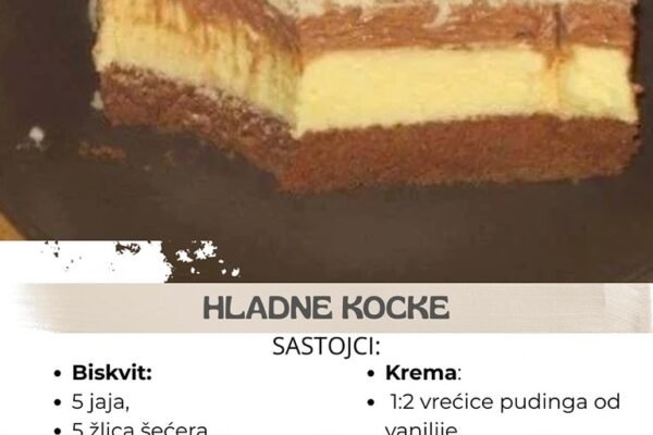 Hladne kocke gotove za 30 minuta pravo osvježenje za ljubitelje kremasti kolača