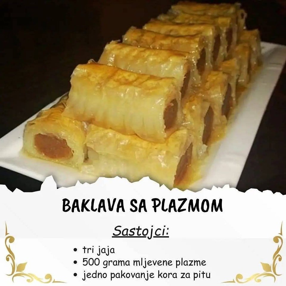 BAKLAVA S PLAZMOM: Morate je probati jer stvarno je predobra!