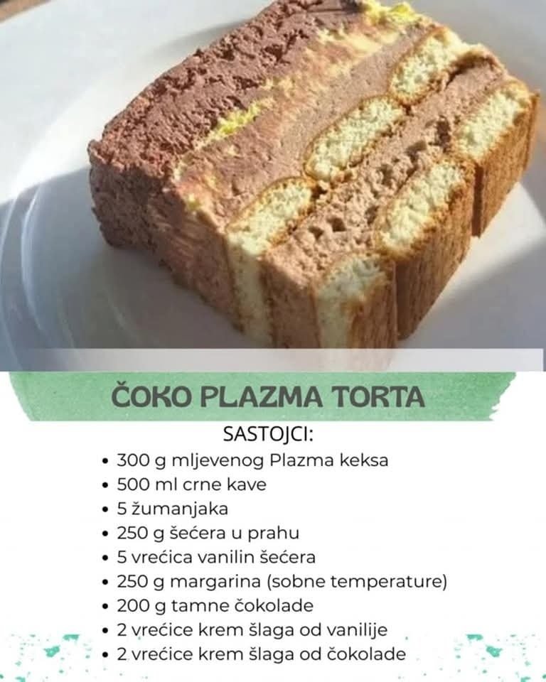 Čoko plazma torta – Savršen spoj kafe, plazme, čokolade i šlaga