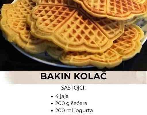 Bakin kolač po čuvenom receptu iz Jugoslavije starom preko 50 godina, najbolji je zbog 1 cake: A galete su danima sveže