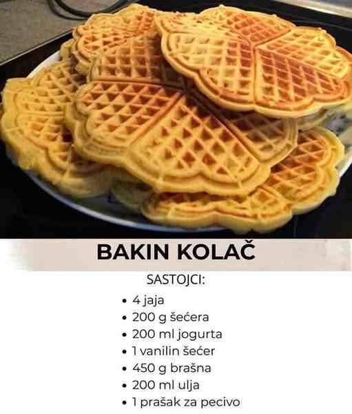 Bakin kolač po čuvenom receptu iz Jugoslavije starom preko 50 godina, najbolji je zbog 1 cake: A galete su danima sveže