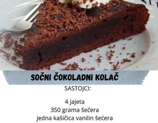 Gotovo za pola sata: Sočni čokoladni kolač koji svi obožavaju!