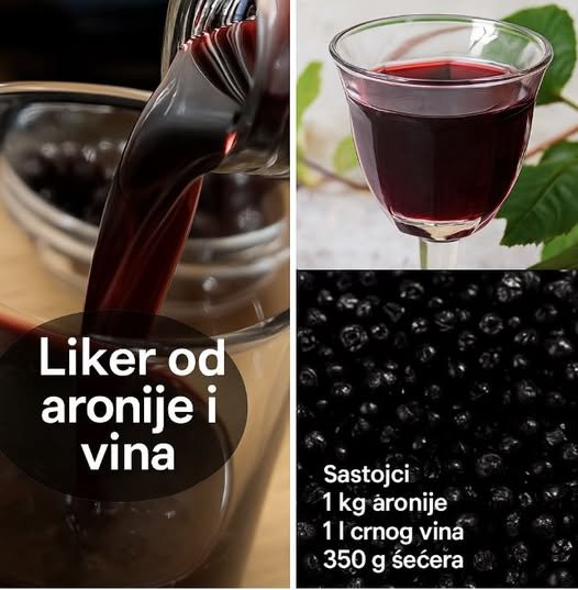 Domaći liker od aronije i crnog vina-aromatičan, zdrav i savršen
