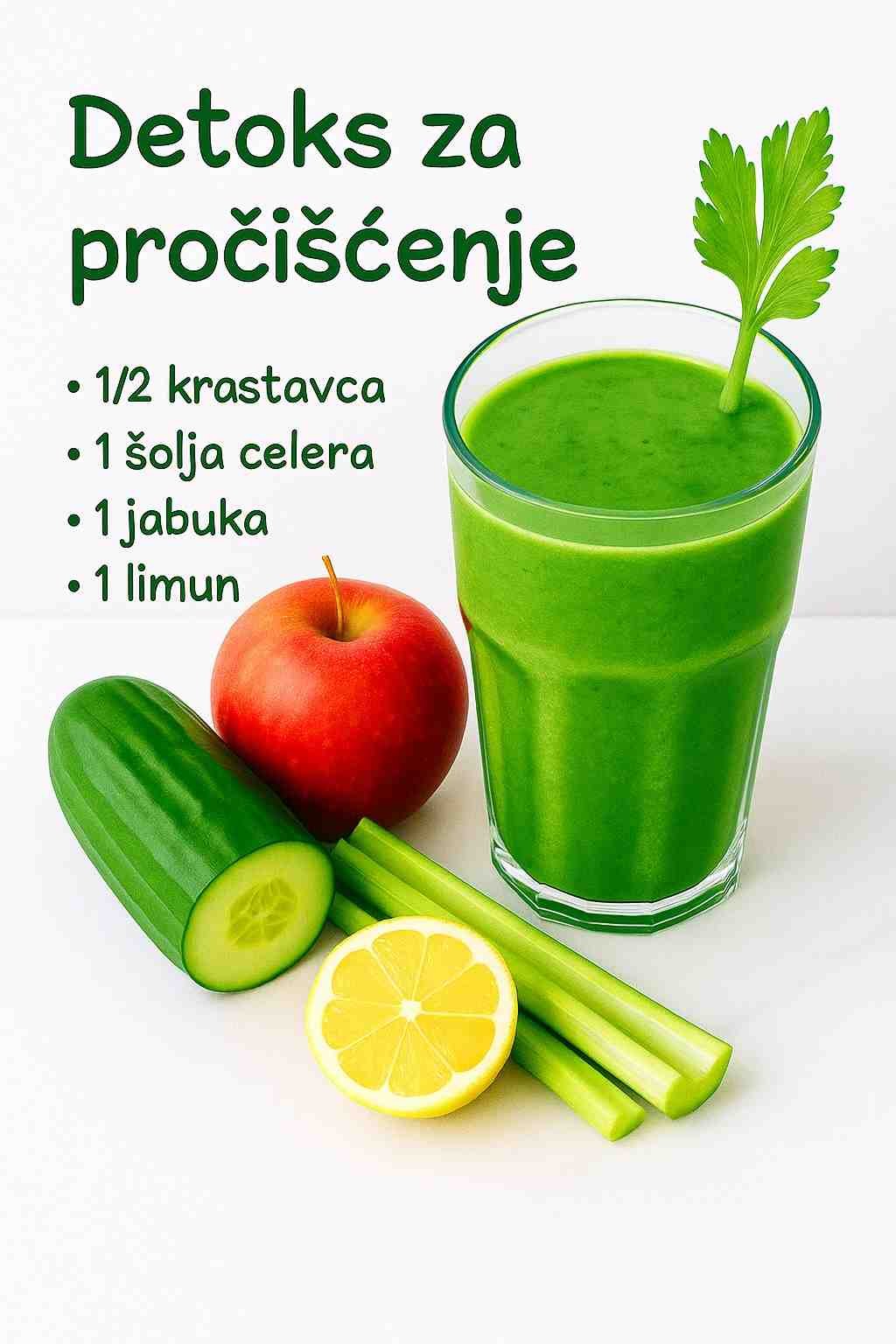 Ovaj zeleni detoks napitak uklanja toksine poput usisavača!