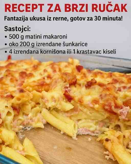 RECEPT ZA BRZI RUČAK – Fantazija ukusa iz rerne, gotov za 30 minuta!