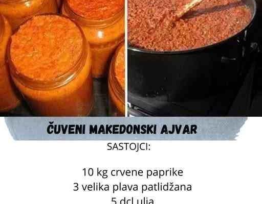 ZAPIŠITE RECEPT: Čuveni makedonski ajvar, uspijeva baš uvijek i svima