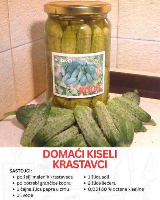 Jednostavno i ukusno: Recept za domaće kisele krastavce koje svi OBOŽAVAJU!