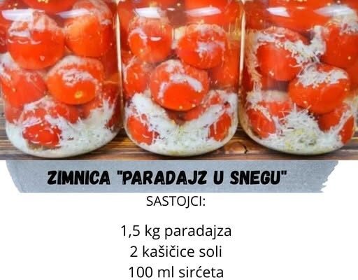 ZIMNICA KOJOJ NEMA PREMCA: Za paradajz u snegu mi baš svi traže recept!