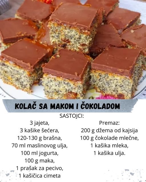 Kolač sa makom i čokoladom: Jedan sitni detalj čini ga savršenim!