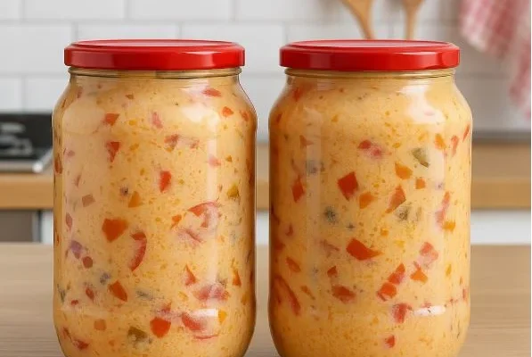 2 kg paprika vezenki (blagih) + nekoliko ljutih 700 ml ulja ili masla 2 kg izvarka (paradajz sosa) Priprema Prženje paprika: Paprike oprati i očistiti, pa ih pržiti na zagrejanom ulju oko 30 minuta, dok ne omekšaju i puste miris. Dodavanje izvarka: Dodati paradajz izvarak i pržiti dok se smesa potpuno ne sjedini i dobije gustu, sjajnu teksturu. Punjenje tegli: Vruće paprike i izvarak sipati u sterilne, tople tegle, dobro zatvoriti. Pasterizacija: Tegle staviti u rernu na 150°C oko 1 sat, isključiti rernu i ostaviti da se ohlade unutra. Saveti za Uspeh Za bogatiji ukus, u izvarak možete dodati malo šećera i soli po ukusu. Ako volite pikantniju zimnicu, povećajte broj ljutih paprika. Obavezno koristite sterilne tegle kako bi zimnica bila dugotrajna i sigurna za čuvanje.