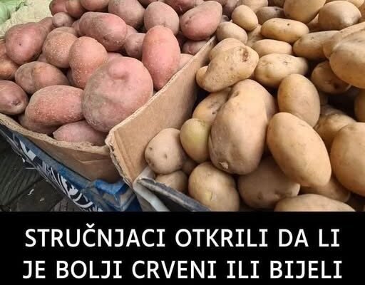 STRUČNJACI 0TKRILI DA LI JE B0LJI CRVENI ILI BIJELI KR0MPIR: Razlika je velika, a 0VAJ je zdraviji