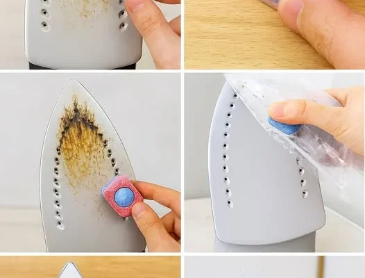 Šta vam je potrebno: 1 tableta za mašinsko pranje suđa (bez omota) Sirće Štapići za uši (pamučni) Papirne ubruse Koraci čišćenja: 1. Priprema tablete Skinite omot s tablete. Ona sadrži sastojke koji razgrađuju masnoću, kamenac i zagorjele naslage. 2. Zagrijte peglu Uključite peglu na najvišu temperaturu, ali isključite funkciju pare. Toplina pomaže tableti da brže otopi naslage. 3. Ribanje tablete po ploči Držeći tabletu, nježno trljajte po vrućoj ploči pegle, posebno po mjestima s kamencem i mrljama. Tableta će se topiti i rastapati prljavštinu u nekoliko sekundi. 4. Brisanje Nakon 30 sekundi ribanja, obrišite ploču papirnim ubrusom da uklonite ostatke. Pegla će odmah izgledati čišće i sjajnije. 5. Čišćenje rupica za paru Umakanjem štapića za uši u malo sirćeta očistite male rupice za paru gdje se često nakuplja kamenac. Ovo će osigurati nesmetano korištenje pare. 6. Sušenje Ponovo prebrišite ploču papirnim ubrusom kako biste uklonili vlagu i ostatke sirćeta. Zašto ovaj trik radi? Tablete za suđe sadrže enzime i deterdžente koji razgrađuju masnoću i kamenac. Toplina pomaže u bržem rastapanju naslaga. Sirće prirodno uklanja kamenac iz rupica za paru. Prednosti ove metode: Brzo i jednostavno – za 30 sekundi ploča je čista. Jeftino – ne trebaju vam posebni proizvodi za čišćenje. Sigurno – ne oštećuje peglu kao jaki hemijski čistači. Bolje glačanje – pegla lakše klizi i ne ostavlja tragove na odjeći. Zaključak Čišćenje pegle ne mora biti komplikovano. Uz tabletu za mašinsko pranje suđa i malo sirćeta, možete je očistiti za samo 30 sekundi. Ovaj trik je brz, jeftin i efikasan način da vaša pegla ostane u odličnom stanju i traje duže.