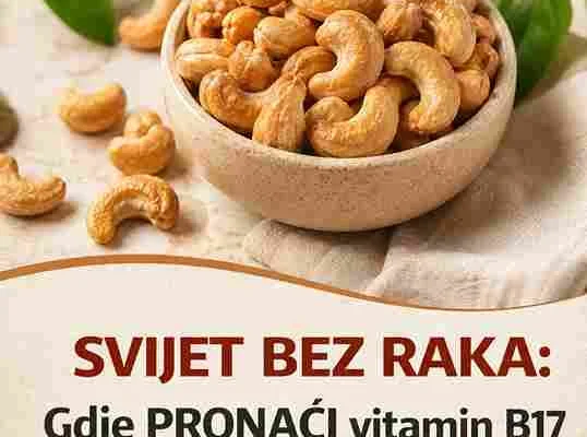 Važno upozorenje Oprez pri konzumaciji Koštice koje sadrže amigdalin mogu oslobađati cijanid u organizmu ako se konzumiraju u velikim količinama. Zbog toga pretjerana upotreba može biti opasna. Nema dokaza da liječi rak Trenutno ne postoje pouzdani naučni dokazi da vitamin B17 može izliječiti ili spriječiti rak. Zdravstvene organizacije preporučuju provjerene medicinske tretmane i savjetovanje sa ljekarom. Zaključak Vitamin B17 je prirodni spoj koji se nalazi u određenim sjemenkama i voću. Iako je popularan u alternativnim krugovima, treba ga koristiti pažljivo i informisano. Za očuvanje zdravlja najvažniji su uravnotežena ishrana, fizička aktivnost i redovni medicinski pregledi.